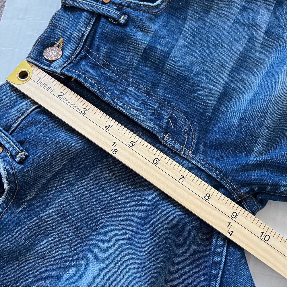MOTHER The Dropout Boyfriend Jeans Tequila Truth Distressed Blue 25 - Picture 15 of 16